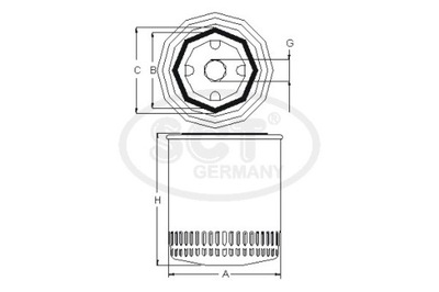 SCT MANNOL FILTRO ACEITES SM111  