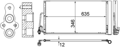 DÉSHYDRATEUR RADIATEUR CLIMATISATION MINI ONE COOPER R50 R56 R55 R60 R6106- 