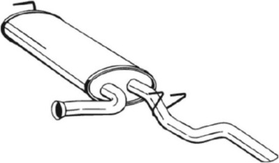 Гаситель renault master ii 2.5d 97- насадка. / bosal/ bosal 279-911 фото №1