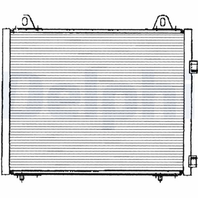 RADUADOR KLIM.ROVER FREELANDER 00- DELPHI TSP0225222 SKRAPLACZ,  