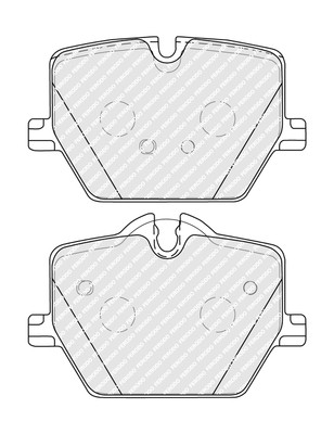 Гальмівні колодки гальмівні перед задній fdb5339 ferodo bmw фото №1