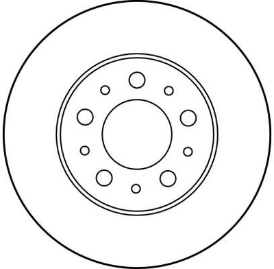 DISCOS DE FRENADO PARTE DELANTERA TRW DF1689  