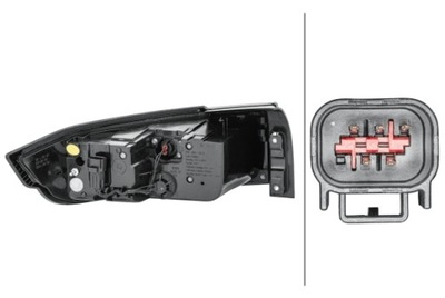 FARO PARTE TRASERA P (LED/W16W, COLOR LUZ DIRECCIONAL BIALY, COLOR VENTANA CZERWONY, SW  