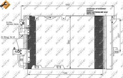 NRF 35416 КОНДЕНСАТОР, КОНДИЦИОНЕР