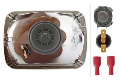 REFLEKTOR PROSTOK. H4 WKŁAD Hella 1AE 003 427-021 Zestaw, reflektor