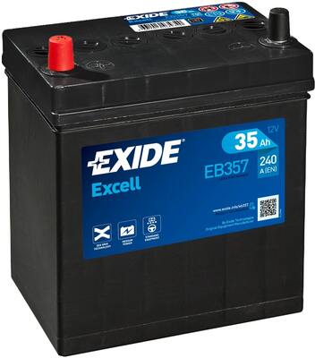 АКУМУЛЯТОР EXIDE EXCELL EB357 L+ 35AH 240A 12V CENTRA