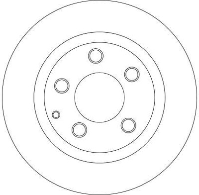 ДИСК HAM. MAZDA 6 02- ЗАДНИЙ DF4442 TRW TRW DF4442 ДИСК ТОРМОЗНОЙ