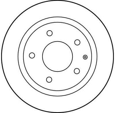 DISCO HAM. MAZDA 626 91-02 PARTE TRASERA DF2705 TRW TRW DF2705 DISCO DE FRENADO  