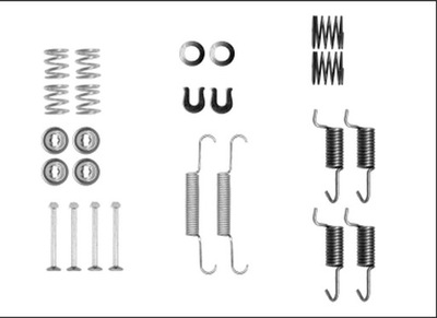 MUELLE ZAPATAS DE FRENADO PEUGEOT 4007/4008 0  