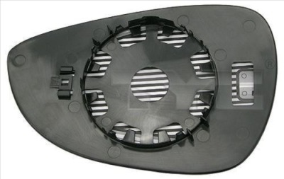 Зеркало наружное вкладыш ford fiesta 08- левый с подогревом асферическое фото №1