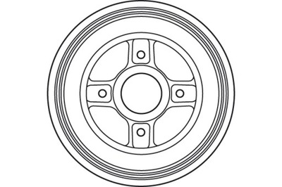 Барабан тормозной задняя renault twingo ii 1.2/1.5d 03.07- фото №1