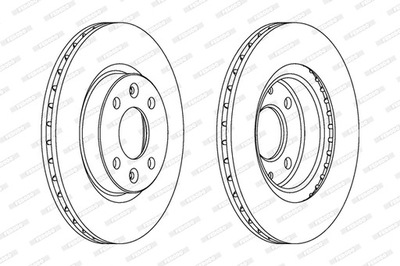 FERODO FERODO DDF1096C ДИСК ТОРМОЗНОЙ