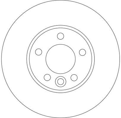 ДИСК HAM. VW MULTIVAN T5 DF4308S TRW TRW DF4308S ДИСК ТОРМОЗНОЙ