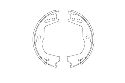 TRW ZAPATAS DE TAMBOR DE FRENADO KIA SORENTO II 09- GS8803/TRW TRW GS8803 JUEGO  