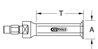 KS TOOLS APRETADOR WEWN. 9-12MM, M10, 30X30X115MM  