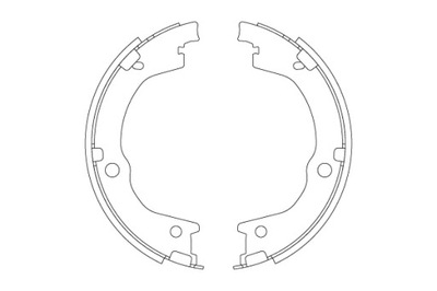 КОЛОДКИ ТОРМОЗА СТОЯНОЧНОГО КОМПЛЕКТ. GS8829