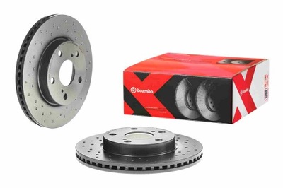 BREMBO DISCO HAM.PRZOD XTRA TOYOTA AURIS  