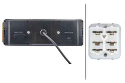 HELLA lampa zespolona tylna P KOGEL,SCHMITZ (bez ośw.tab.rej. z przewodem