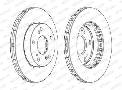 DISCS BRAKE FRONT FERODO DDF1939C  