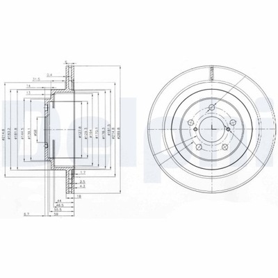 DELPHI BG3931 DISCO DE FRENADO  