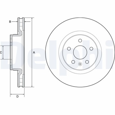 DISCO HAM.TESLA S 60 12- DELPHI BG9220C DISCO DE FRENADO  