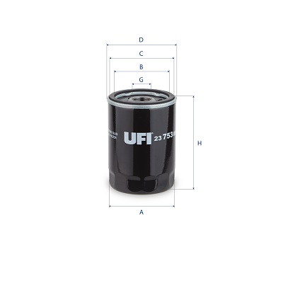 UFI FILTROS 23.753.00 FILTRO ACEITES  