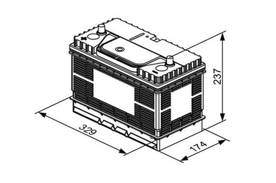 BATERÍA BOSCH 0 092 T30 500  