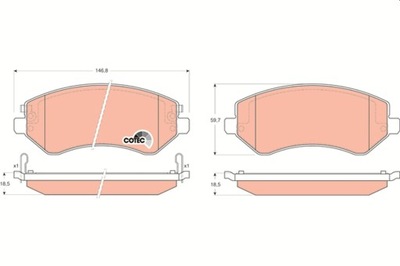 ZAPATAS DE FRENADO CHRYSLER P. VOYAGER 00- - CHEROKEE  