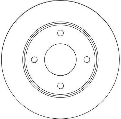 DISCO DE FRENADO MITSUBISHI P. COLT 1,1-1,5 04-12 DF4457 TRW TRW DF4457 DISCO  