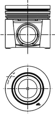 Поршень kpl. с кольцами фото №1