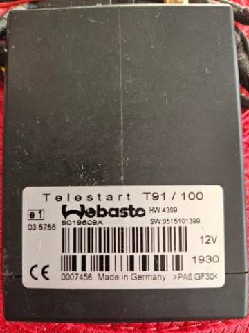 Telestart t91 t100 webasto 9019609A