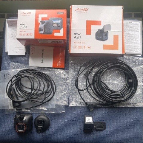 MIO C570 + A30 TO КОМПЛЕКТ КАМЕРА АВТОМОБИЛЬНАЯ ПЕРЕДНЯЯ I TYLNA. REJESTRATOR. 