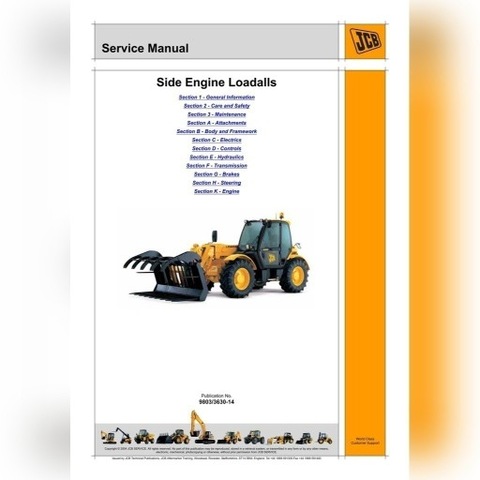 MANUAL DE MANTENIMIENTO REPARACIÓN JCB 530-70, 540-70  