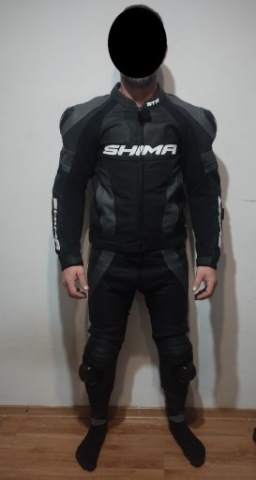 КОМБІНЕЗОН МОТОЦИКЛЕТНИЙ ШКІРЯНИЙ SHIMA STR 54 48 