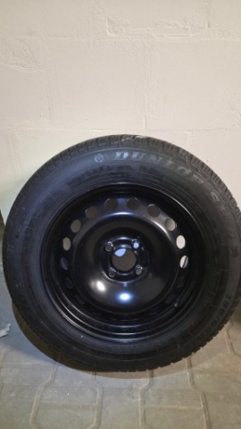 КОЛЕСО ZAPASOWE/DOJAZDOWE R15 4X100 60,1 MM | ШИНА DUNLOP 195/65 R15 