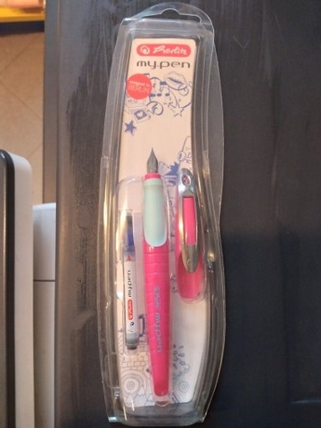 Herlitz pióro wieczne my pen dla leworęcznych różowy 