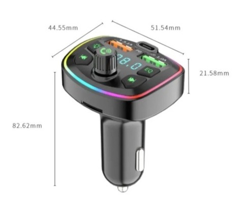 TRANSMISOR AUTO FM BLUETOOTH DISPOSITIVO DE CARGA  