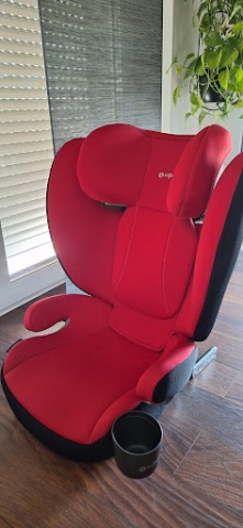 КРЕСЛО CYBEX SOLUTION B2 I-FIX 100-150CM ISOFIX КРАСНЫЙ + КРЕПЛЕНИЕ NA КРУЖКА 