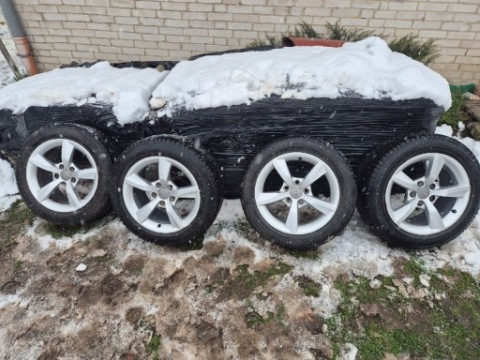 ШИНЫ CALOROCZNE + ТИТАНОВЫЕ ДИСКИ AUDI 205/55R16 ET37 