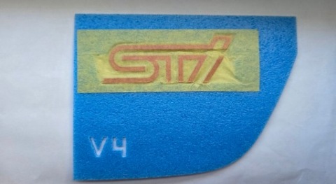 SUBARU WRX STI VA 2014-2021 OEM ЕМБЛЕМА NA КРИШКУ БАГАЖНИКА БАГАЖНИКА 93079VA040 