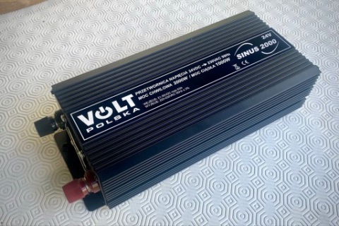 ПЕРЕТВОРЮВАЧ INWERTER VOLT ПОЛЬЩА 24V SINUS 1000/2000W 