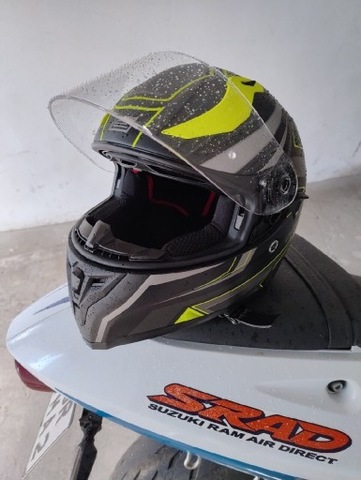 CASCO PARA MOTOCICLETA S ORIGINE STRADA V128 FLUO NEON  