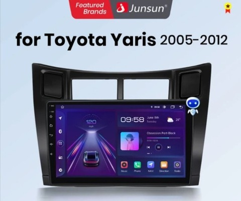 RADIO CAR 2 DIN ANDROID 11 FOR TOYOTA YARIS 05-12  