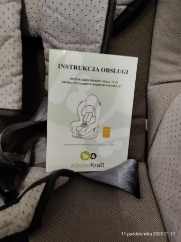 КРІСЛО KINDERKRAFT SHELL ПЛЮС 9-25 KG 