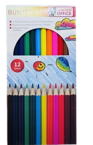 Kredki ołówkowe United Office 12 szt.