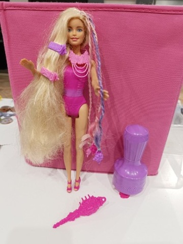 Barbie lalka magiczne warkocze księżniczki endless hair kingdom