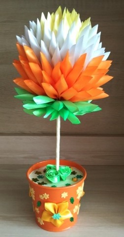 Kolorowe drzewko na Dzień Babci - handmade