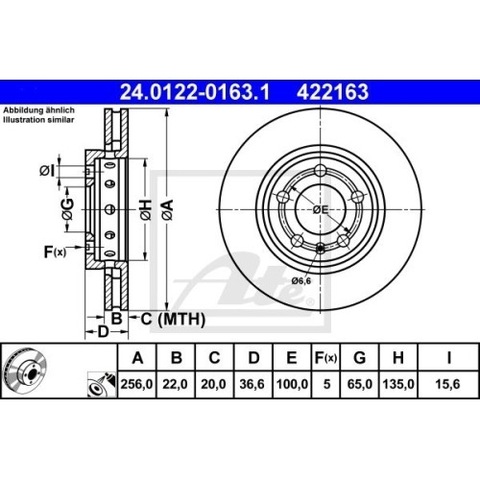 DISCOS DE FRENADO (TYL) AUDI A3, TT, VW BORA, GOLF  