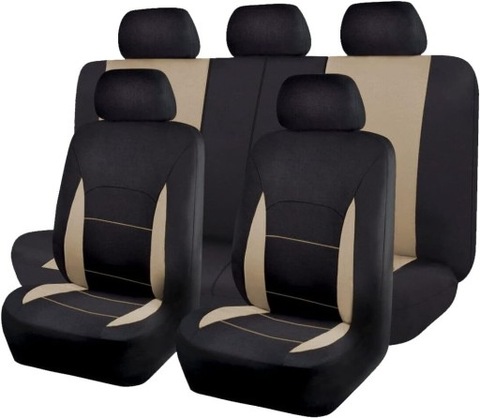 JUEGO UNIWERSALNYCH POKROWCOW PARA COCHE COLOR BEIGE  