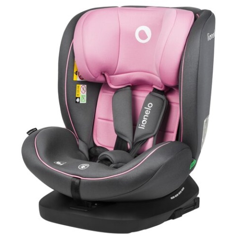 КРІСЛО АВТО LIONELO BASTIAAN I-SIZE 40-150 CM (0-36 KG) КОЛІР РОЗОВИЙ 